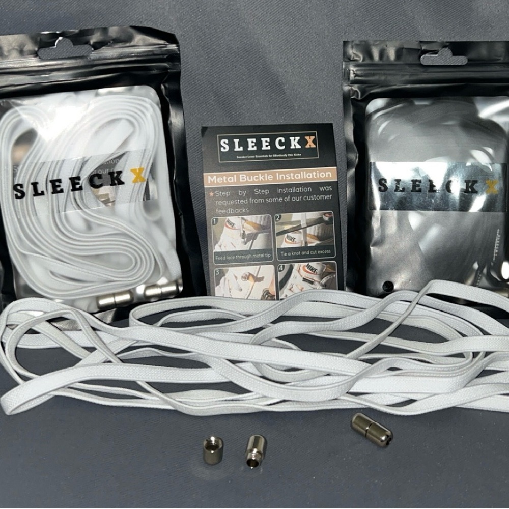 No-Tie Shoelaces with Metal Twist Screw Buckles